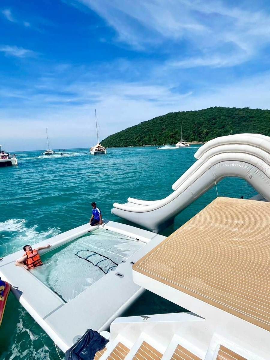 Ocean Symphony ocean pool and slide close-up